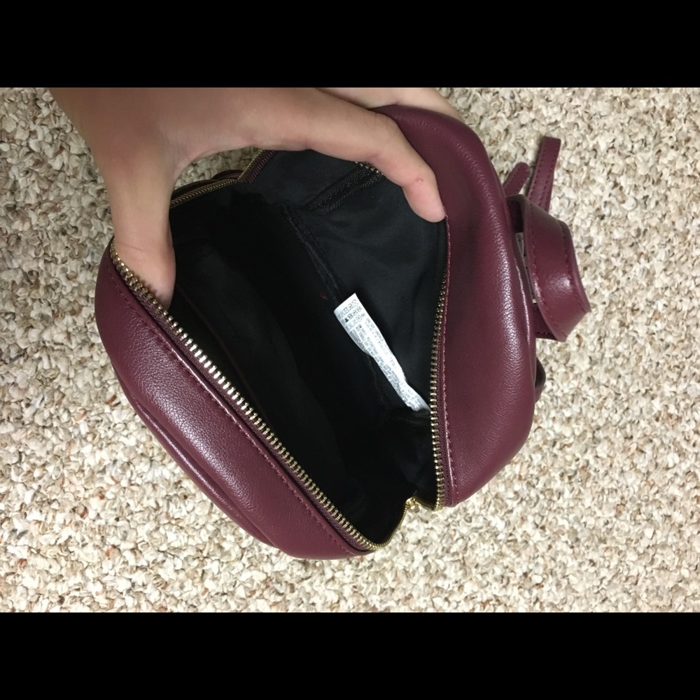 Burgundy Mini Backpack